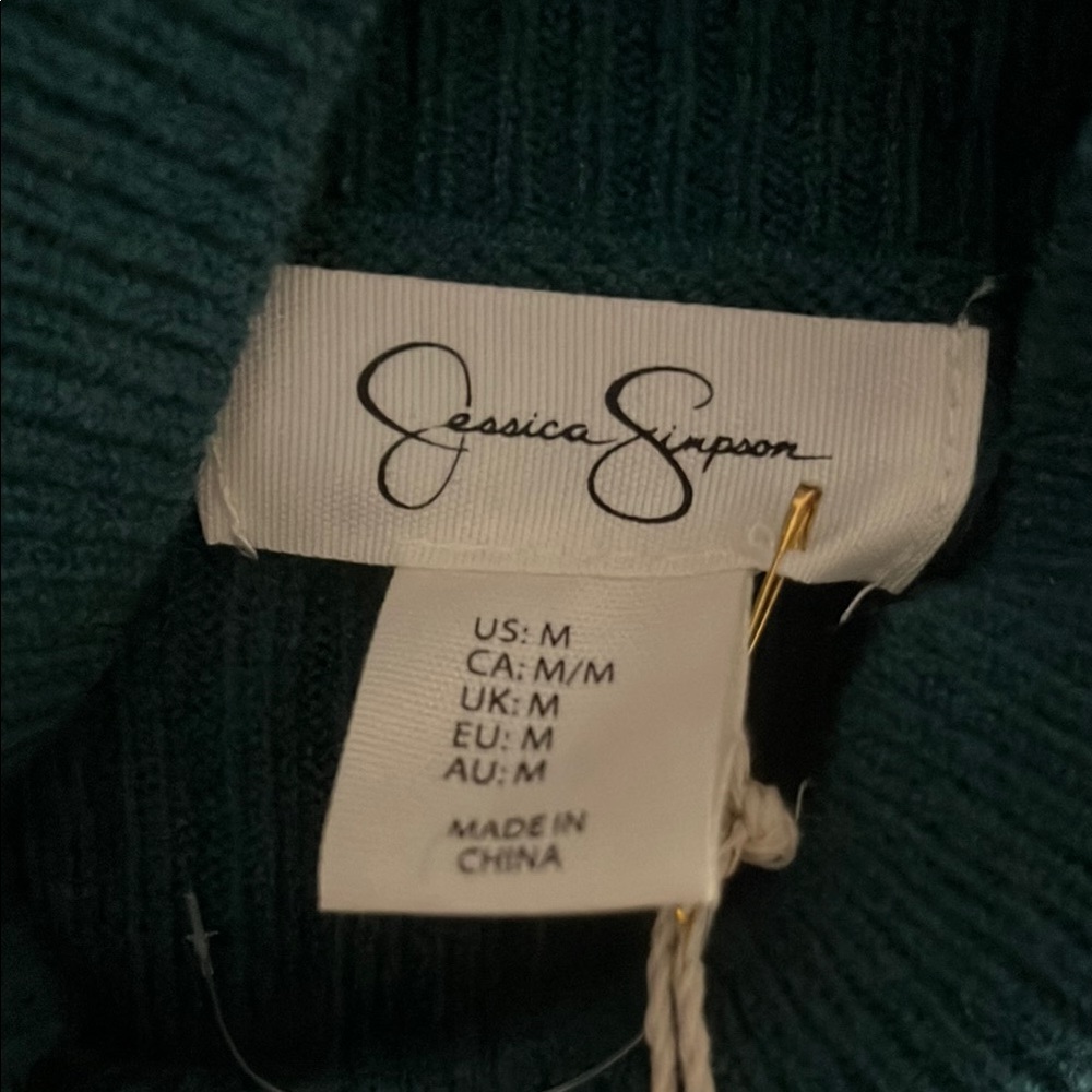 2/$20 Jessica Simpson Green Cowl Turtleneck Sweater - Picture 2 of 5